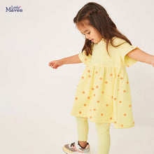 Load image into Gallery viewer, HS1845TG-Summer printed short-sleeved polka dot dress + leggings two-piece set