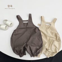 Load image into Gallery viewer, 23063LS-Korean style thin casual boys and girls pure cotton overalls