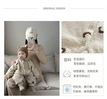 Load image into Gallery viewer, A31214LS-Nordic style baby winter jumpsuit new cute boys and girls one-piece baby romper thick cute crawling clothes
