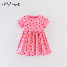 Load image into Gallery viewer, 9304DS-malwee casual girls short-sleeved dress princess dress