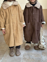 Load image into Gallery viewer, D83127SE- Corduroy mid-length plus velvet windbreaker jacket