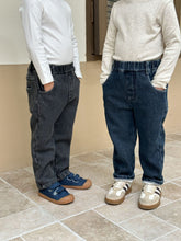 Load image into Gallery viewer, D83565PA-Autumn and winter elastic one-piece plus velvet slim-fit denim casual pants