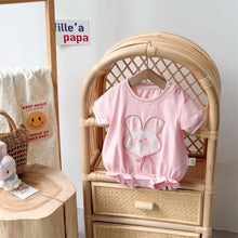 Load image into Gallery viewer, 2402388LS-Summer short-sleeved super cute little rabbit triangle bodysuit