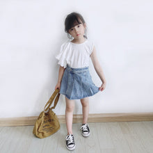 Load image into Gallery viewer, 191PCW-Spring and Summer Japanese Lace Short Sleeve Parent-child Top
