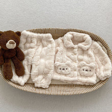 Load image into Gallery viewer, H10017JG-Autumn and winter cute bear plush home pajamas two-piece set