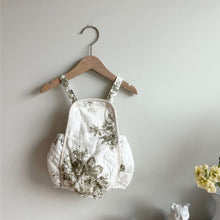 Load image into Gallery viewer, Y5310LS-Baby sweet floral padded overalls