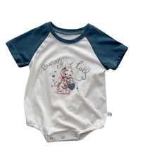 Load image into Gallery viewer, 6178LS-Korean version of baby color matching thin bodysuit