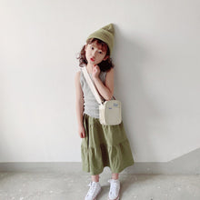 Load image into Gallery viewer, BB2108PCW-Spring and summer high elastic ribbed Morandi color vest parent-child outfit