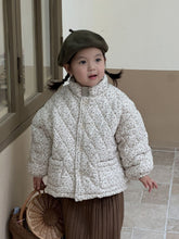 將圖片載入圖庫檢視器 D83200PCW-冬季韓版加絨厚碎花夾棉親子外套