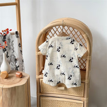 Load image into Gallery viewer, 2402360LS-Summer new Chinese style short-sleeved pure cotton thin crawling suit