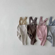 Load image into Gallery viewer, D23286PA-Baby cotton high waist belly protection overalls