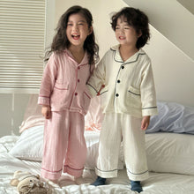 Load image into Gallery viewer, CJ250377JG-Spring and autumn pure cotton gauze long-sleeved home suit