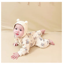 Load image into Gallery viewer, <Taiwan Pavilion> D23117LS-Autumn cute bear long-sleeved casual triangle bodysuit & crawling clothes