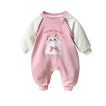 Load image into Gallery viewer, 2519005LS-秋季嬰幼兒動物大圖連體長袖爬服