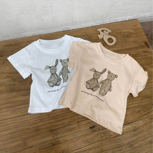 Load image into Gallery viewer, Y7419SE-Summer bunny print round neck cotton short-sleeved top