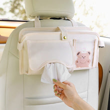 Load image into Gallery viewer, 061304AC-Car seat back storage multifunctional foldable car dining tray