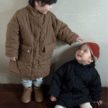 Load image into Gallery viewer, D83303SE-Winter medium-length solid color thick warm water-repellent jacket