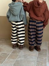 Load image into Gallery viewer, D83385PA-Autumn and winter one-piece velvet striped casual trousers