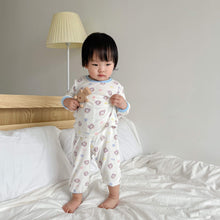 Load image into Gallery viewer, 71727JG- Spring and Autumn Korean version of full-printed long-sleeved home two-piece suit