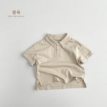 Load image into Gallery viewer, 23071SE-Simple style children's cotton versatile short-sleeved top