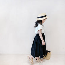 Load image into Gallery viewer, 22028PCW-Summer parent-child outfit Japanese style simple female style cotton long suspender skirt