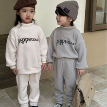 Load image into Gallery viewer, D83577TG-Autumn Half-High Collar Sweater Children's Set