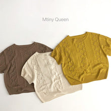 Load image into Gallery viewer, 23T10SE- Korean style cool and refreshing twisted hollow cotton sweater