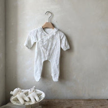 Load image into Gallery viewer, Y95129LS-春夏蕾絲長包腳連身衣&兔子耳朵帽&兩件套