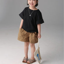 Load image into Gallery viewer, BB2427PA-Summer Japanese casual boys and girls cotton big pocket shorts