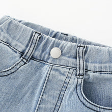 Load image into Gallery viewer, 7906PA-malwee Spring and Autumn European and American children's denim solid color trousers