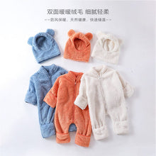 Load image into Gallery viewer, D20320LS-Winter Sherpa Cute Warm Climbing Suit + Hat Two-piece Set