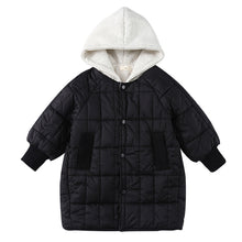 Load image into Gallery viewer, DM240115SE-Winter children's velvet thick warm hooded windbreaker jacket