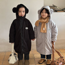 Load image into Gallery viewer, D83205SE-Autumn and winter bear hooded long coat