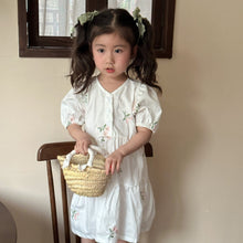 Load image into Gallery viewer, X85278DS-Summer embroidered cotton bubble short-sleeved dress
