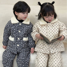 Load image into Gallery viewer, D82265JG-Winter three-layer cotton warm home set