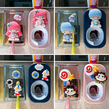 Load image into Gallery viewer, 51701AC-No-punch creative toothpaste squeezing tool cute toothbrush cup toothpaste washing set