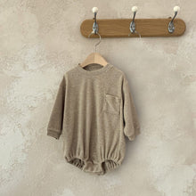 Load image into Gallery viewer, Y93104LS-Spring Colored Velvet Pocket Sweater