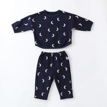 Load image into Gallery viewer, D23357TG-Baby boy and girl sweatshirt pants plus fleece two-piece set