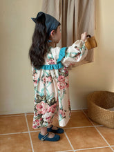 Load image into Gallery viewer, X85220DS-Spring Korean style pure cotton flower long-sleeved dress