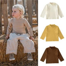Load image into Gallery viewer, D23340SE-Baby long-sleeved half-high collar thermal underwear