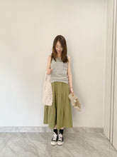 Load image into Gallery viewer, BB2108PCW-Spring and summer high elastic ribbed Morandi color vest parent-child outfit