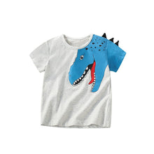 Load image into Gallery viewer, 92100SE-Summer Dinosaur Round Neck Short Sleeve Top