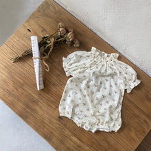 Load image into Gallery viewer, Y9430LS- Summer floral collar bodysuit + lace suspender skirt top