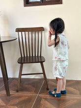 將圖片載入圖庫檢視器 Y7233TG-夏裝復古中國風花朵無袖盤扣上衣+短褲兩件套