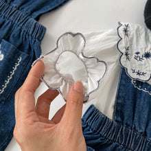 Load image into Gallery viewer, H10035SE-Spring versatile embroidered lapel long-sleeved shirt