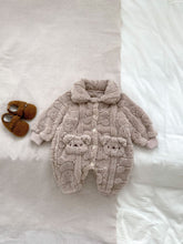 Load image into Gallery viewer, H10057LS-Super cute baby bear jumpsuit home clothes