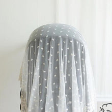 Load image into Gallery viewer, YT040AC-INS Children's stroller mosquito net cartoon embroidery bear rabbit tiger yarn cover free installation baby mesh mosquito cover