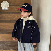 Load image into Gallery viewer, D83269SE-Winter velvet and thickened girls' color matching hooded warm jacket