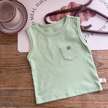 Load image into Gallery viewer, AY024SE-Summer children's simple sleeveless solid color vest