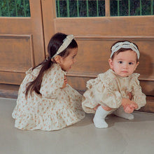 Load image into Gallery viewer, Y9309LS-Autumn Puff Sleeve Small Floral Newborn Baby Clothes